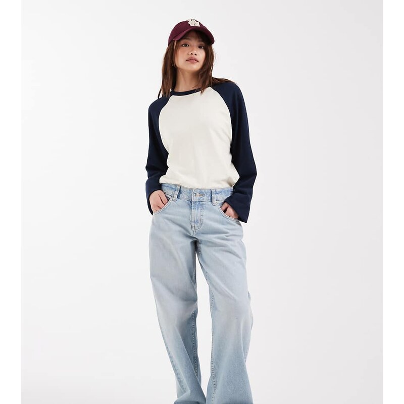 ASOS Petite ASOS DESIGN Petite oversized baggy boyfriend jean in soft 114154584