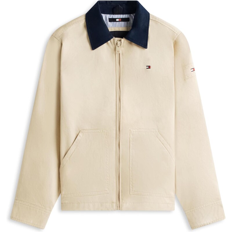 TOMMY HILFIGER Přechodná bunda krémová / námořnická modř