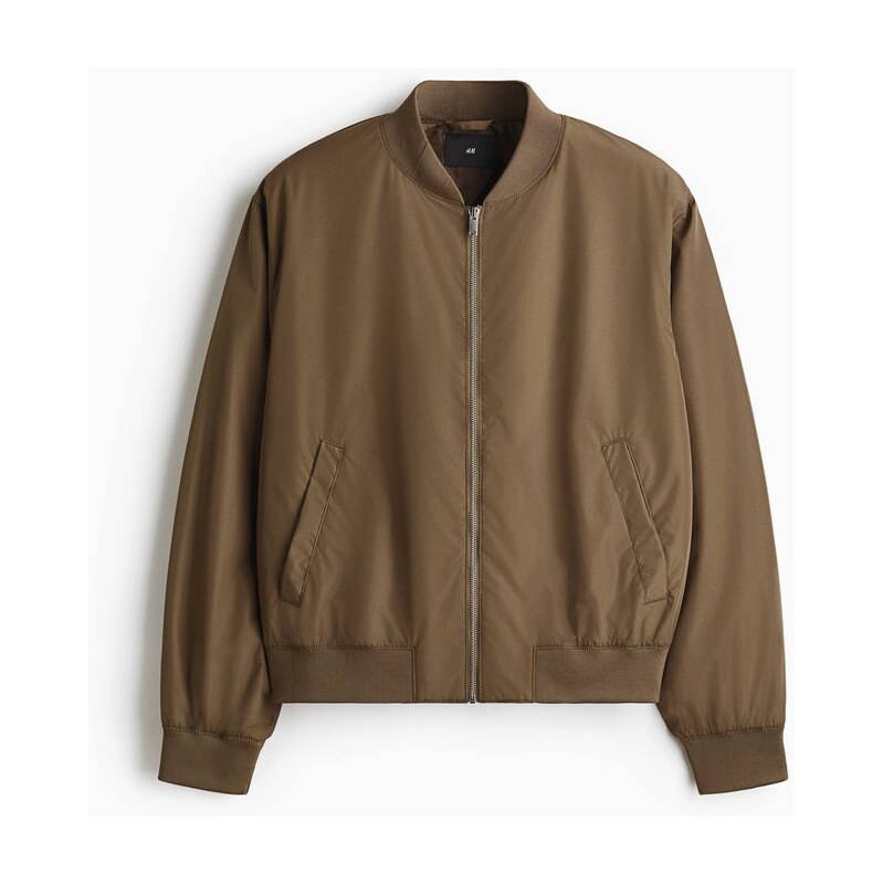 H&M - Lehký bomber - Tmavě Béžová