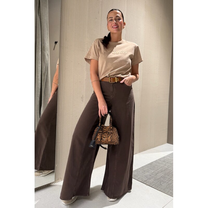 Dámské tričko PINKO SHERYL 106575A36TC36 béžové