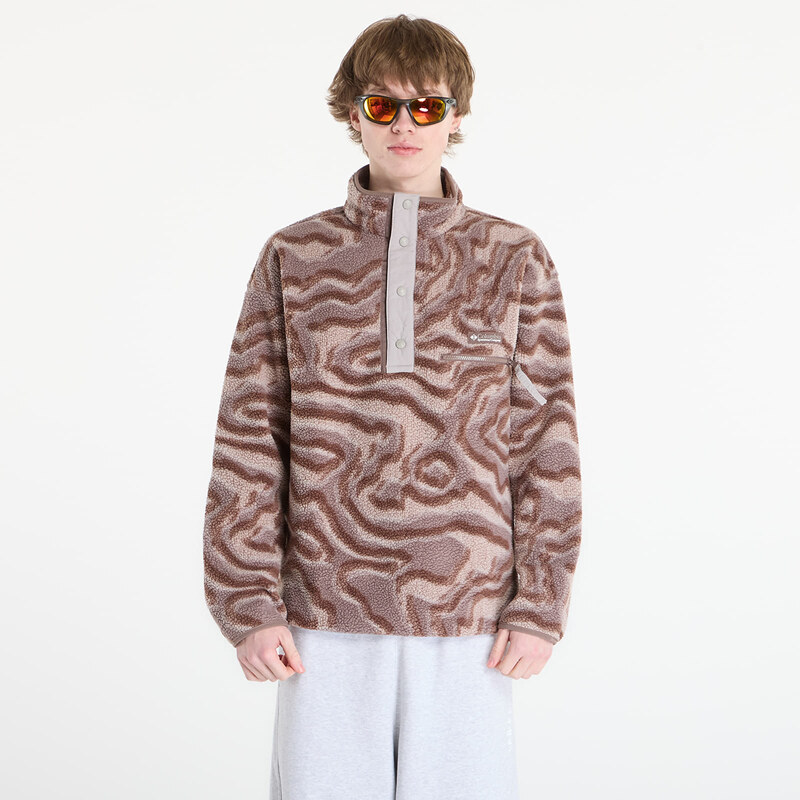 Mikina Columbia Helvetia Half Snap Fleece With Print Iron/