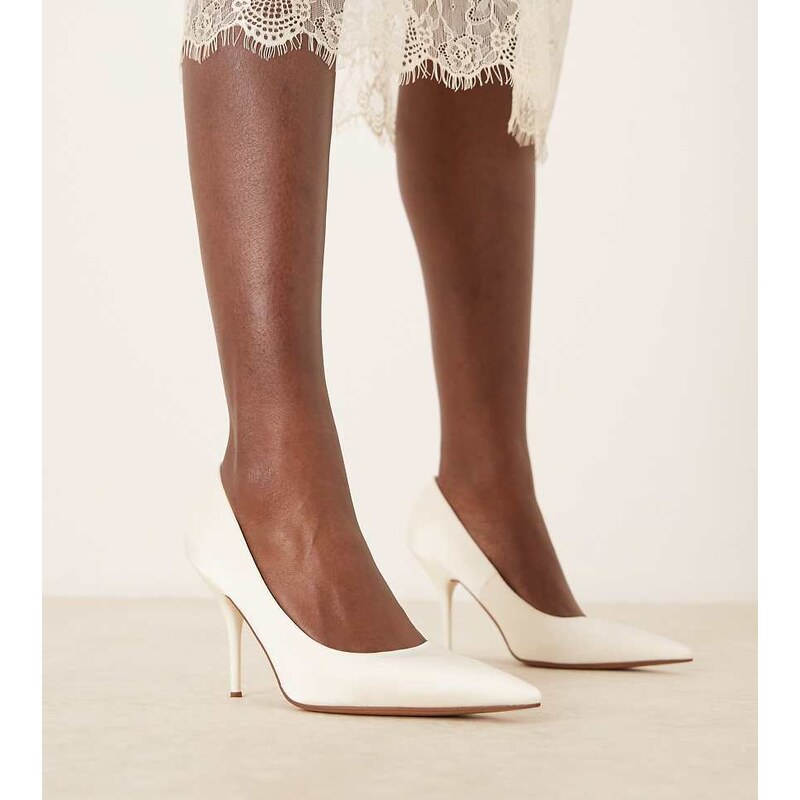 ASOS DESIGN Wide Fit Perth pointed stiletto high heel court