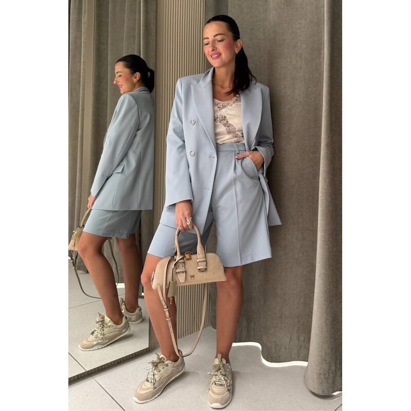 Dámské kraťasy PINKO BESS 106482A32GE87 světle modré