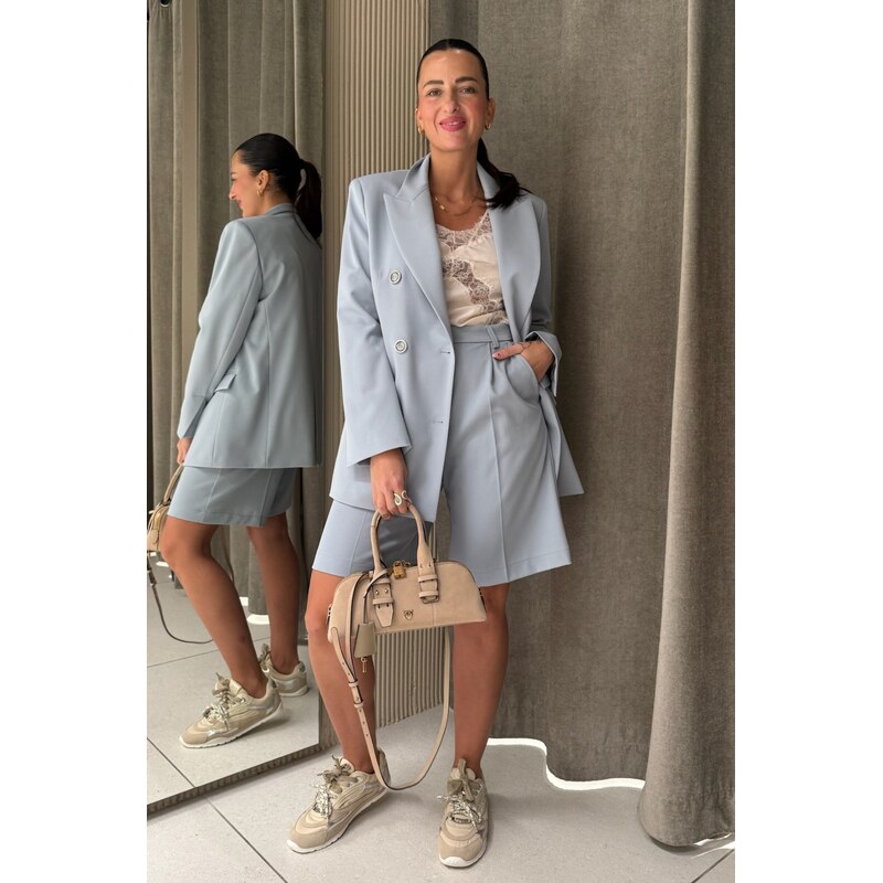 Dámské sako PINKO GUINEANA 106491A32GE87 světle modré
