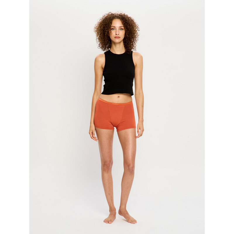 Menstruační kalhotky Modibodi Classic Boyshort Super Burnt Brick 113264525