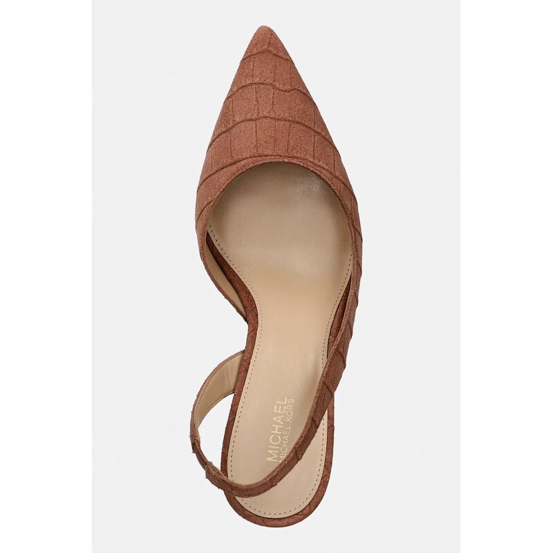 Semišové lodičky MICHAEL Michael Kors Alina Flex Sling Pump