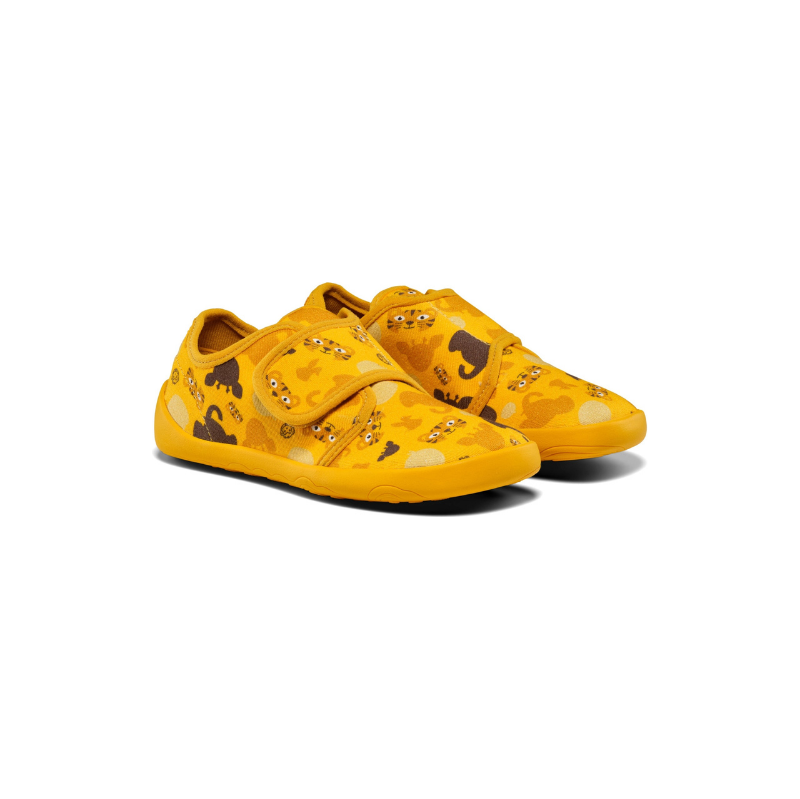 Dětské nazouvací barefoot boty Affenzahn Slipper Cotton Movy