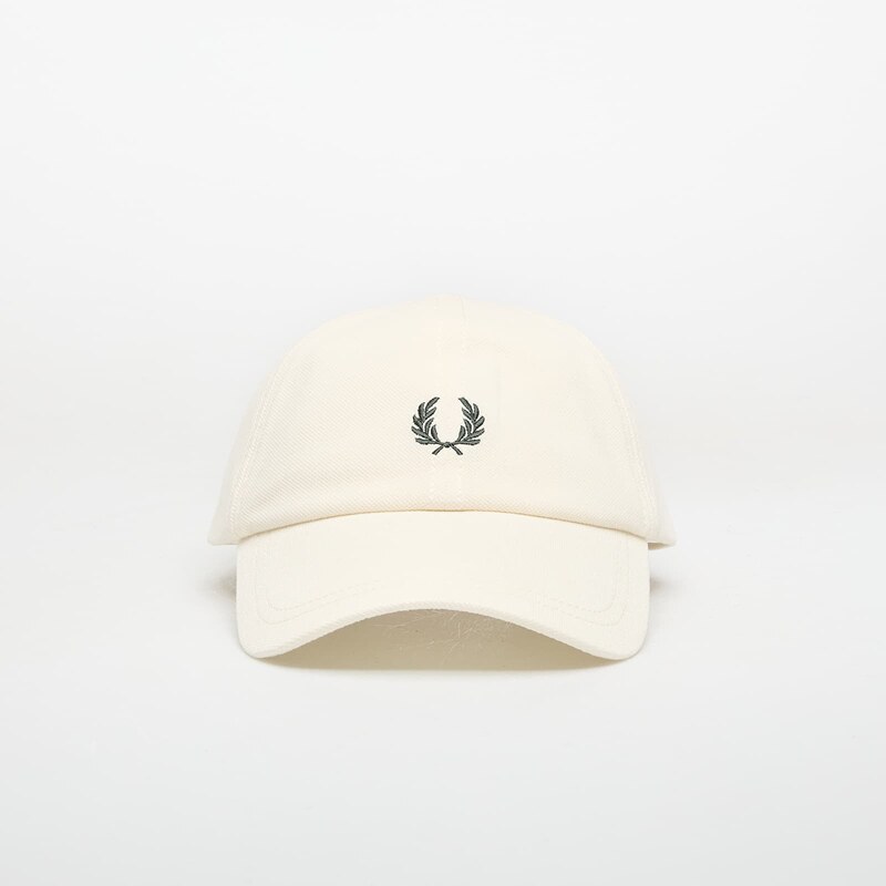 Kšiltovka FRED PERRY Pique Classic Cap Ecru/ Grassroots