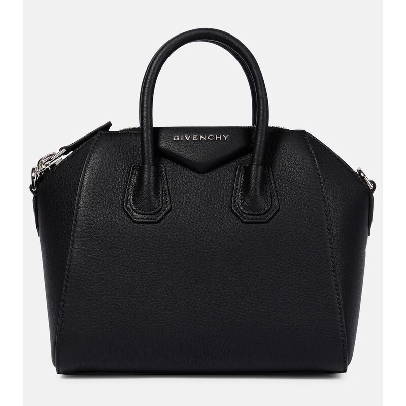 Givenchy Antigona Mini kabelka v barvě černá s pruhovanou texturou