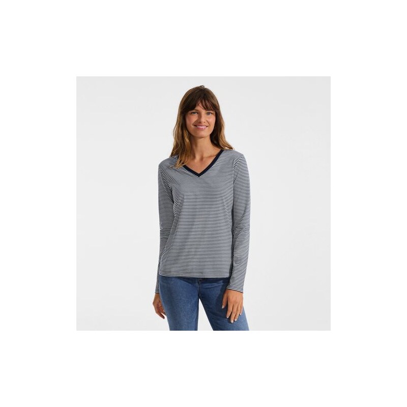 Supima Long Sleeved V-neck T-shirt, Women, size: XL, regular,