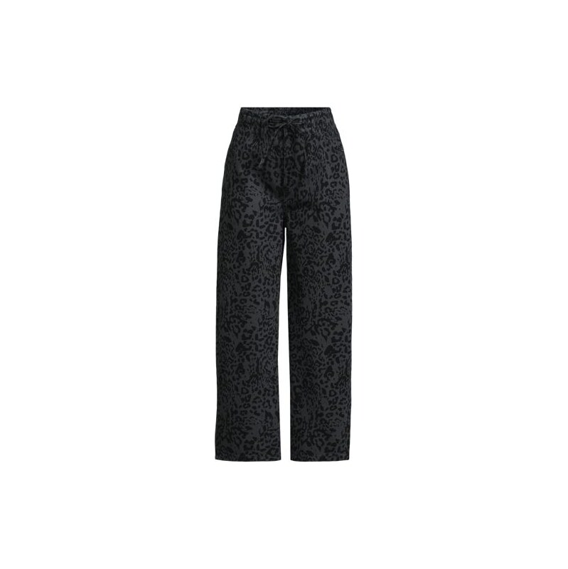 Cropped Wide Leg Jeans, Printed, Women, size: 10, petite, Black, by 115237256