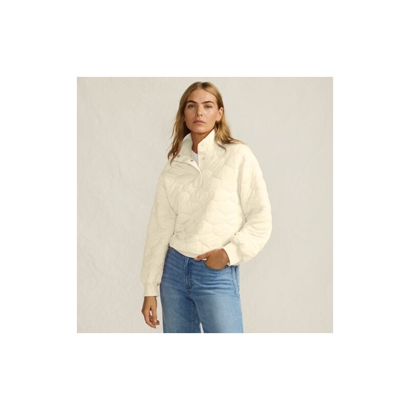 Onion Quilted Sweatshirt, Women, size: L, regular, Ivory,