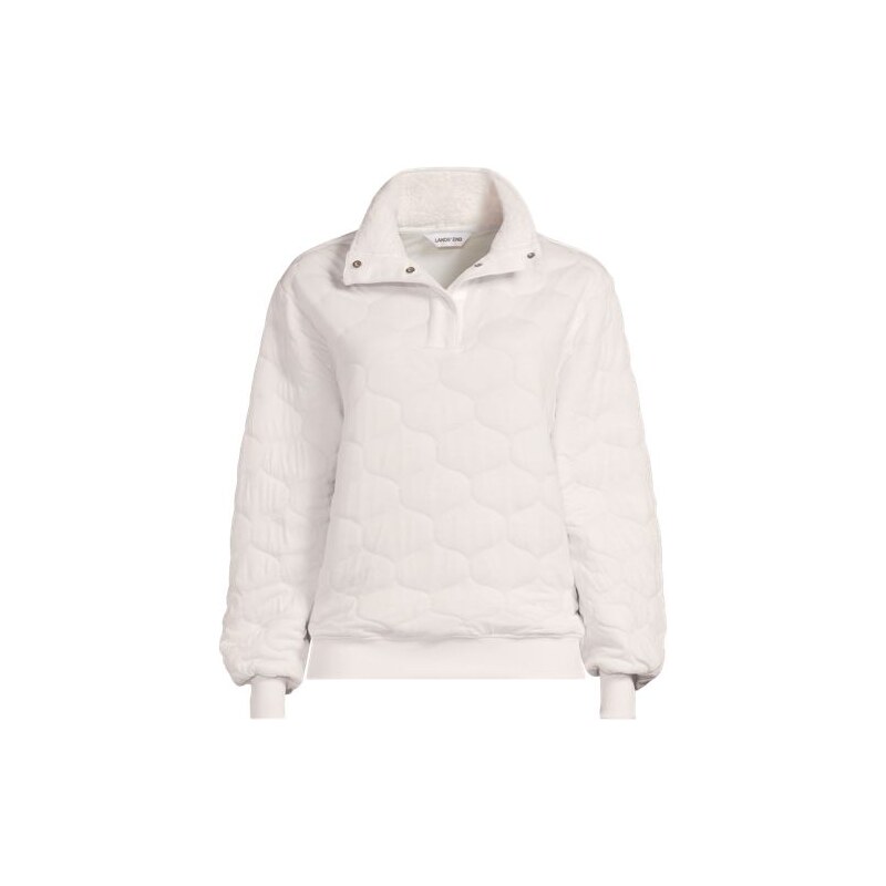 Onion Quilted Jacket, Women, size: 20-22, plus, Ivory, Polyester 113747272