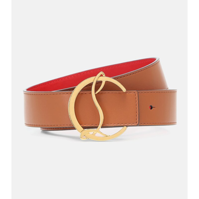 Christian Louboutin CL Logo reversible leather belt