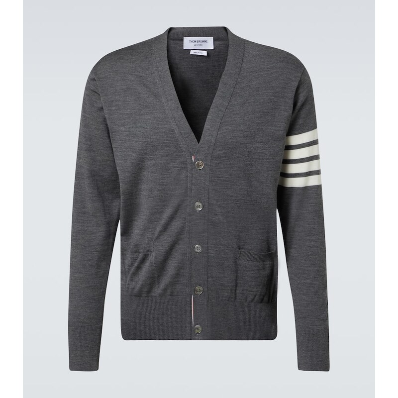 Kardigan Thom Browne, barva med grey, velikost XL