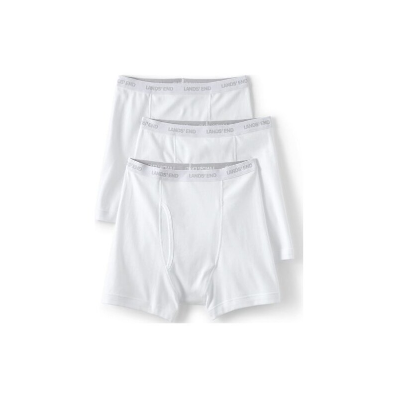 Cotton Jersey Boxer Shorts, 3 Pack, Men, size: S, regular, White