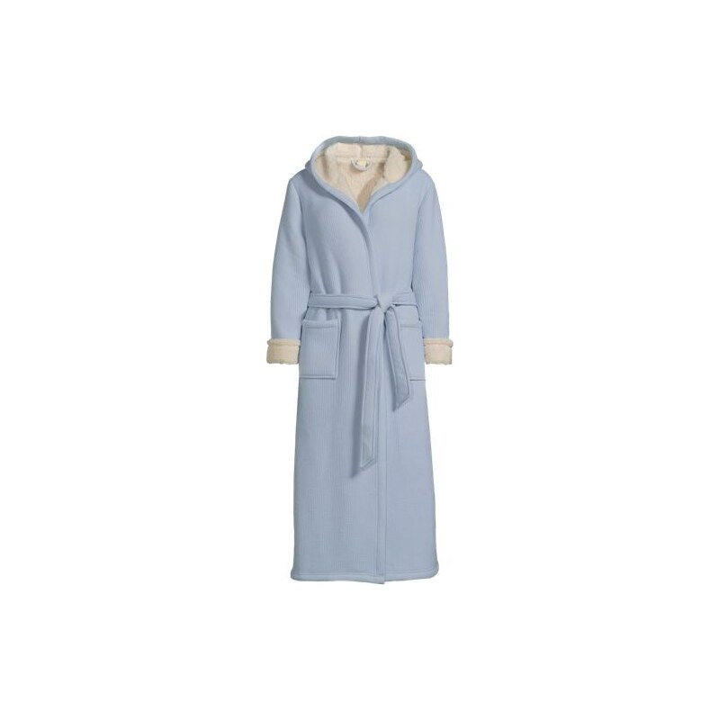 Waffle Knit Borg Fleece Dressing Gown, Women, size: M, regular,
