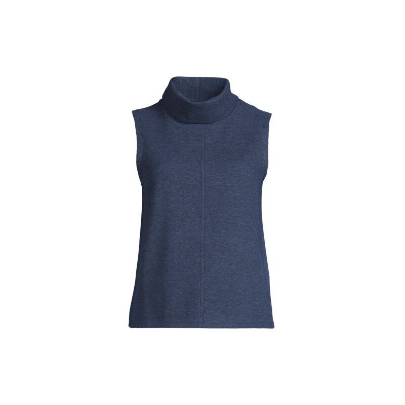 Soft Brushed Jersey Sleeveless Roll Neck Top, Women, size: M,