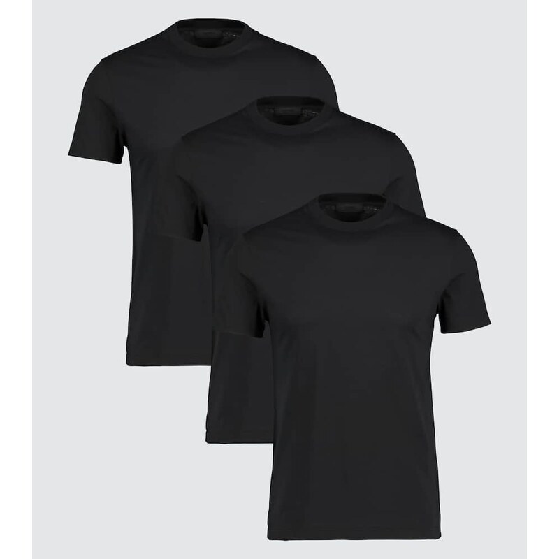 Prada Cotton jersey T-shirt three-pack