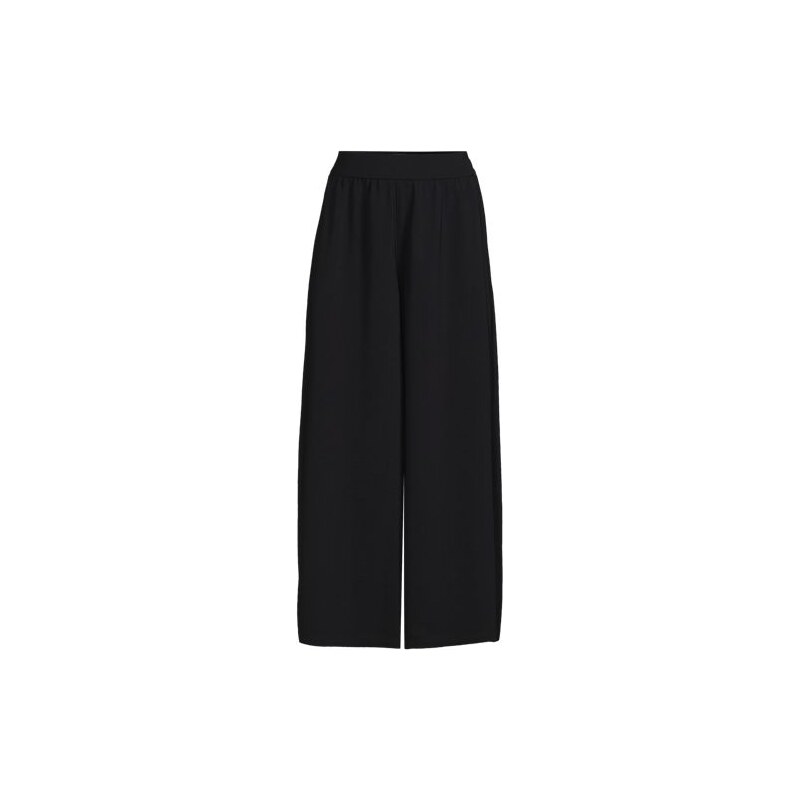 Creaseless Cropped Palazzo Trousers, Women, size: 20-22, plus, Black, 115261509
