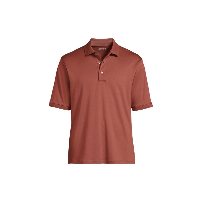 Supima Polo Shirt, Traditional Fit, Men, size: S, regular, Brown