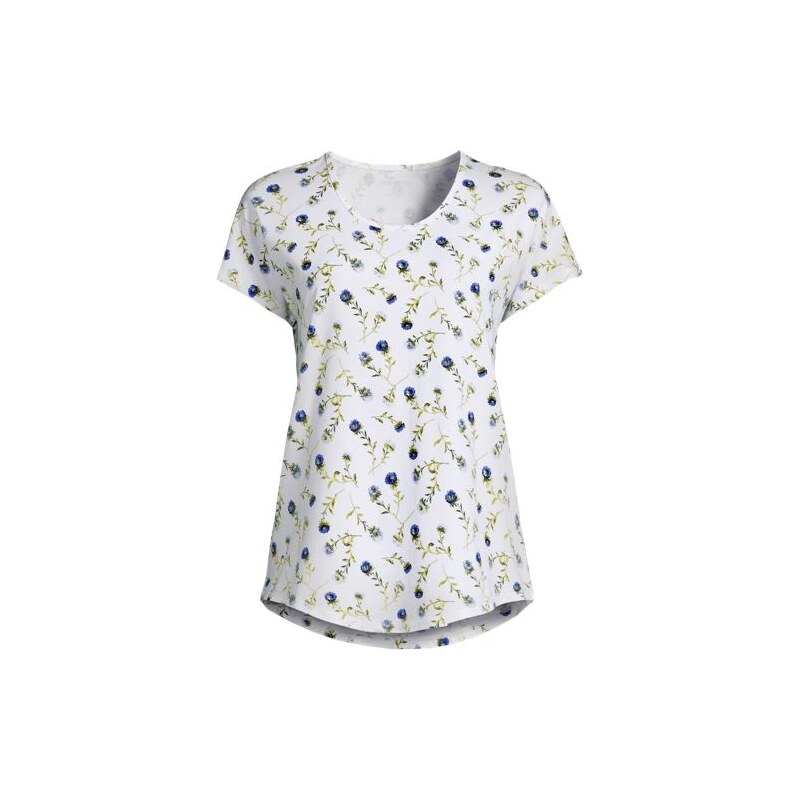 Cotton Modal Stretch Jersey T-shirt, Women, size: 20-22, plus, White, 115261271