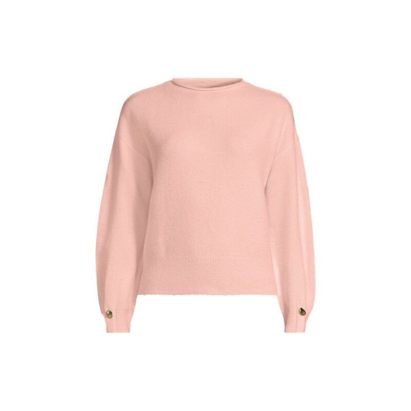 Wool Touch Pear Button Cuff Jumper, Women, size: XS, regular,