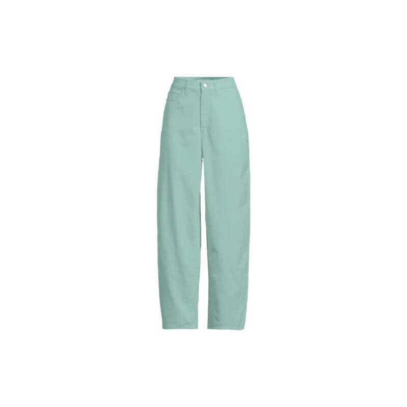 Corduroy Barrel Leg Jeans, Women, size: 14-16, petite, Blue,