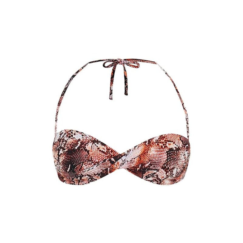 Melissa Odabash Martinique snake-effect bikini top
