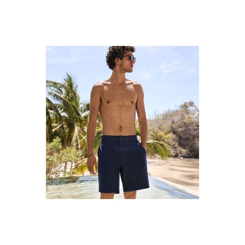 Shoreline Swim Shorts - Unlined, Men, size: L, regular, Blue,