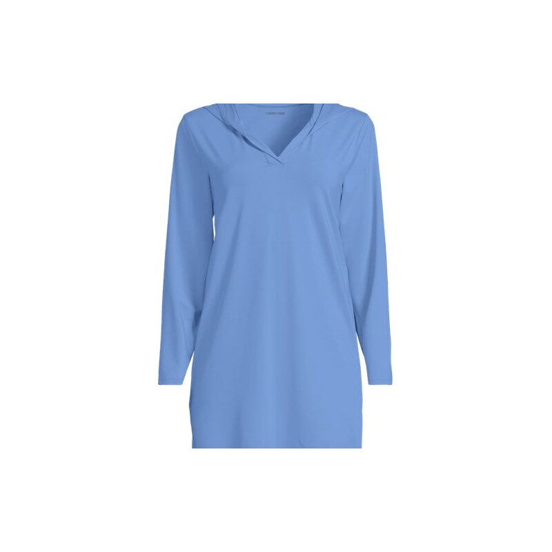 SunShade Hooded Beach Dress Cover Up, Women, size: 20-22, plus, Blue, 115261487