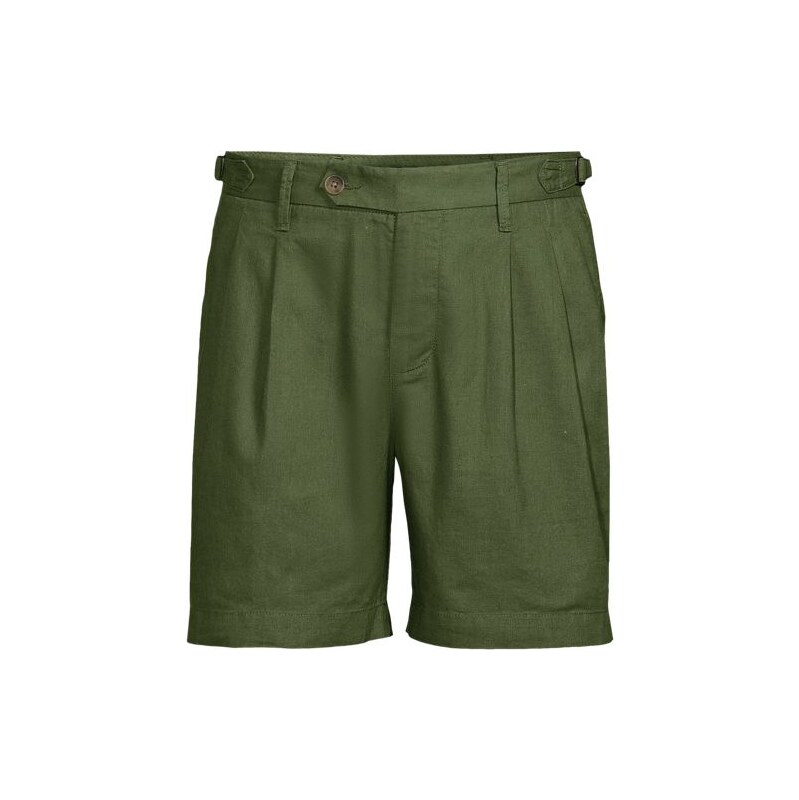 Soft Ease Linen Blend Pleated Shorts, Men, size: 36, regular,
