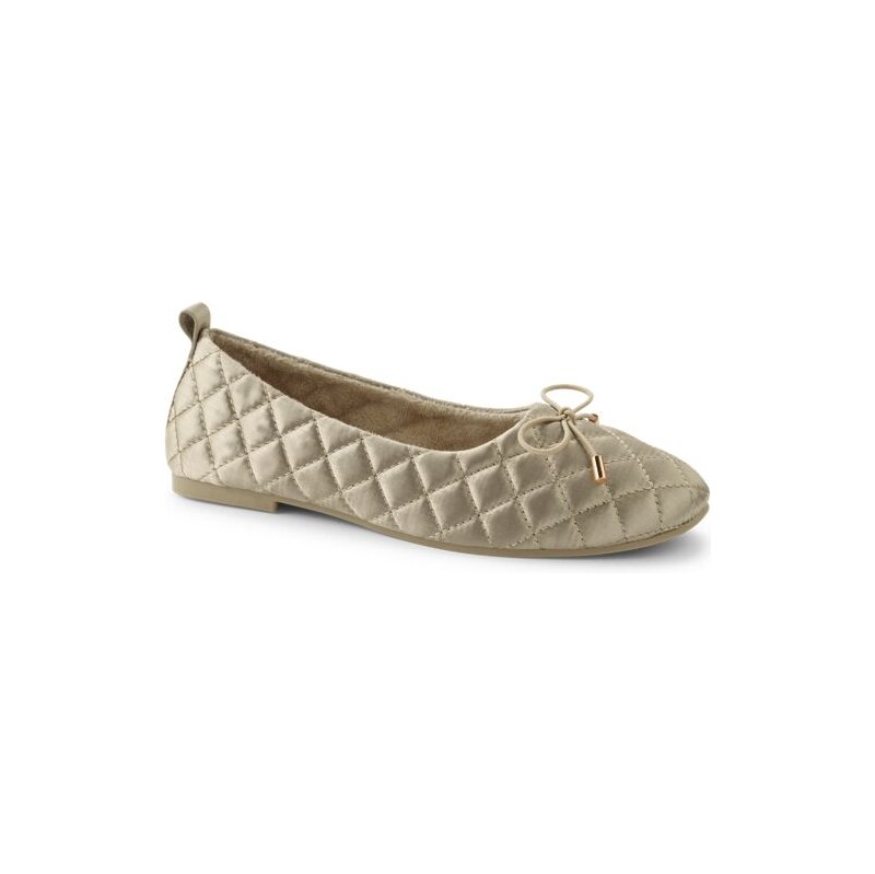 Bow Ballet Slippers, Women, size: 8, regular, Brown, by Lands