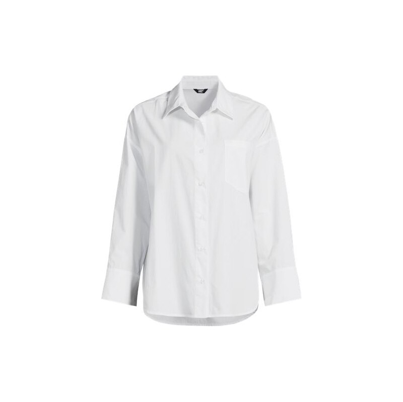 Long Sleeve Shirt, Women, size: S, regular, White, Cotton/Poly