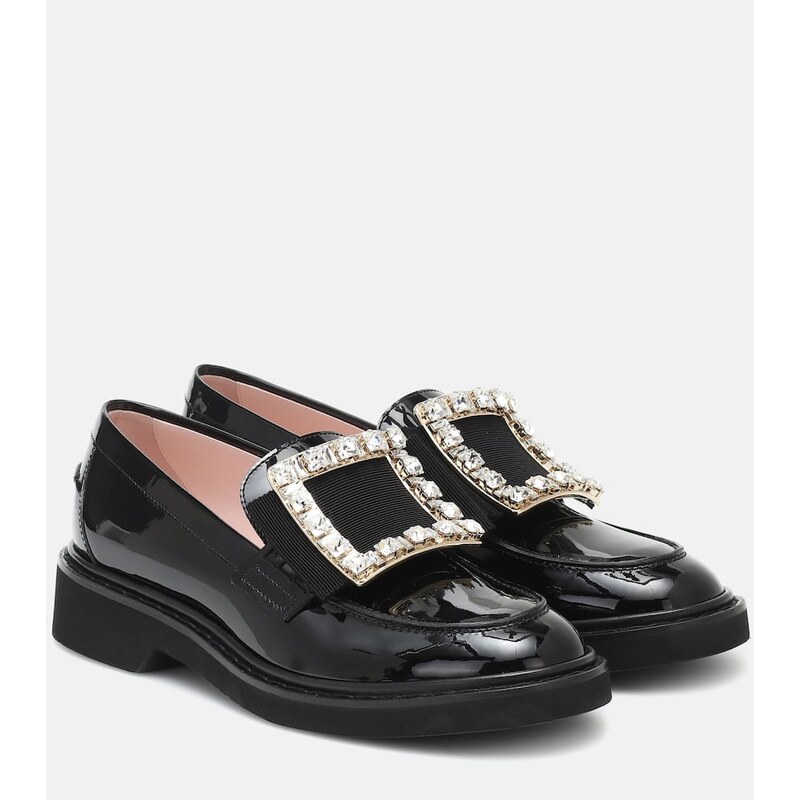 Roger Vivier Viv Rangers patent leather loafers
