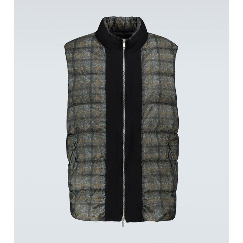 Undercover Checked padded vest