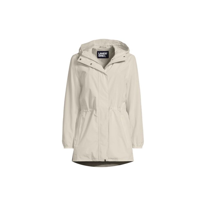 Squall Packable Raincoat, Women, size: 20-22, plus, Ivory, Polyester, 114893068