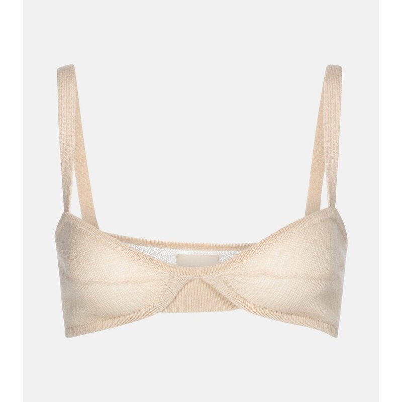 Khaite Eda cashmere bralette