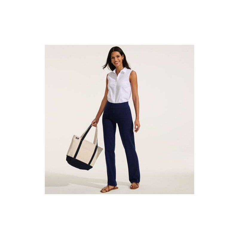 Starfish Straight Leg Stretch Jersey Trousers, Women, size: 20-22, 115741430