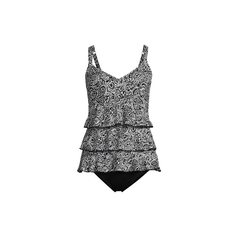 Smoothing Tiered Ruffle Fauxkini Swimsuit, Women, size: 8, regular, 113350653