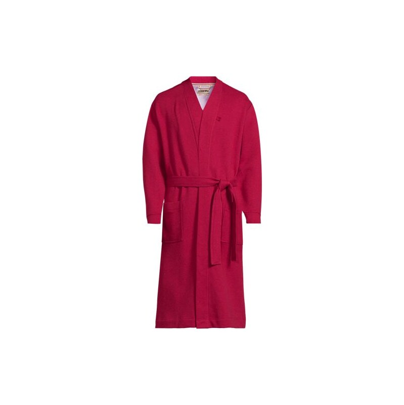 Serious Sweats Calf Length Robe, Men, size: M, regular, Red,