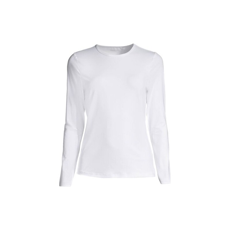 Rash Vest, Women, size: 20-22, plus, White, Nylon-blend, by Lands End 115261057
