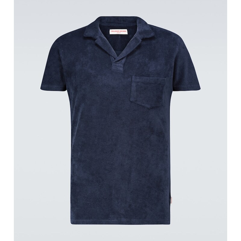 Orlebar Brown Terry toweling cotton polo shirt
