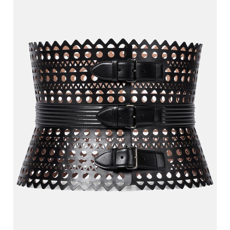 Alaïa Vienne leather corset belt