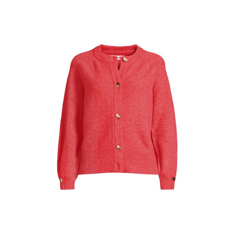 Wool Touch Pear Button Cardigan, Women, size: XS, regular, Pink,