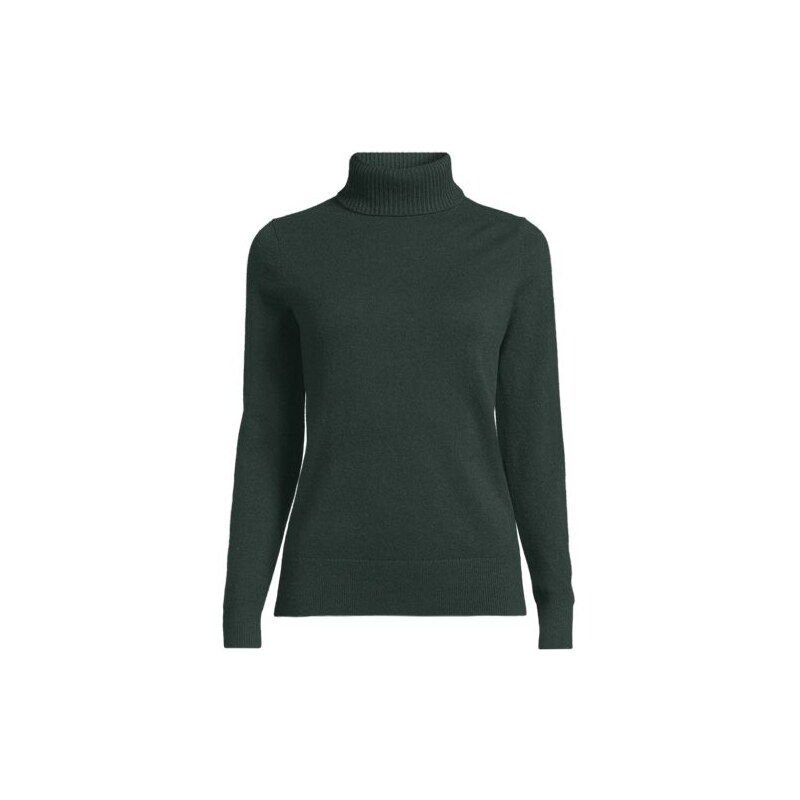 Cashmere Roll Neck Jumper, Women, size: L, regular, Green,
