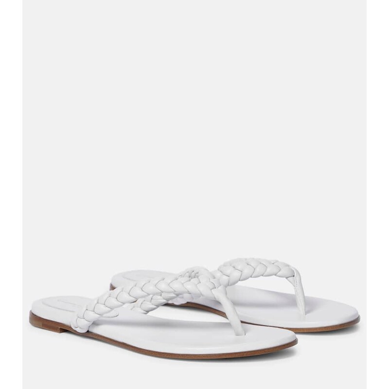 Gianvito Rossi Tropea leather thong sandals