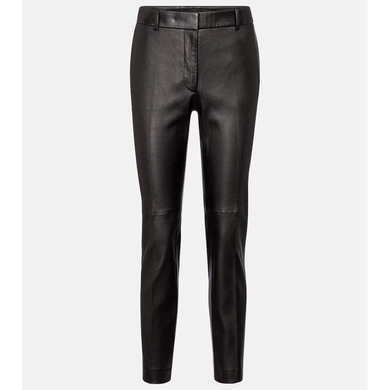 Joseph Coleman mid-rise leather pants