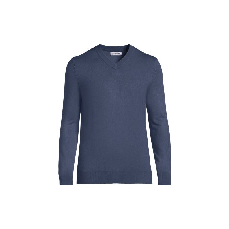 CashTouch Fine Knit Jumper, Men, size: L, regular, Blue,