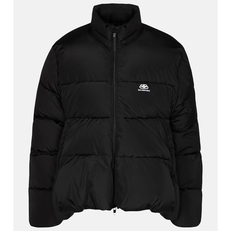 Dámská prošívaná bunda Balenciaga v barvě černá/Grizzly